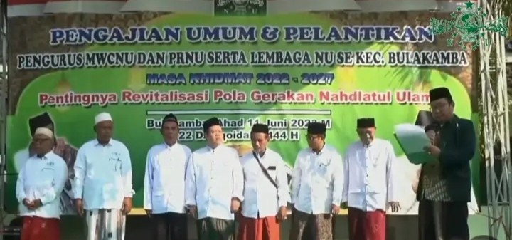 NU Bulakamba Gelar silatcam kader penggerak NU sekaligus pelantikan pengurus MWCNU dan PRNU
